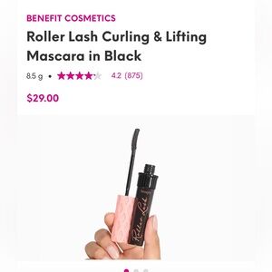 Benefit Cosmetics Roller Lash Curling & Lifting Mascara in Black